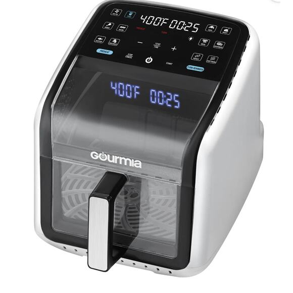 Gourmia Panorama 7-QT Digital Air Fryer w/ Panoramic View, Holographic Display,m - Picture 1 of 4